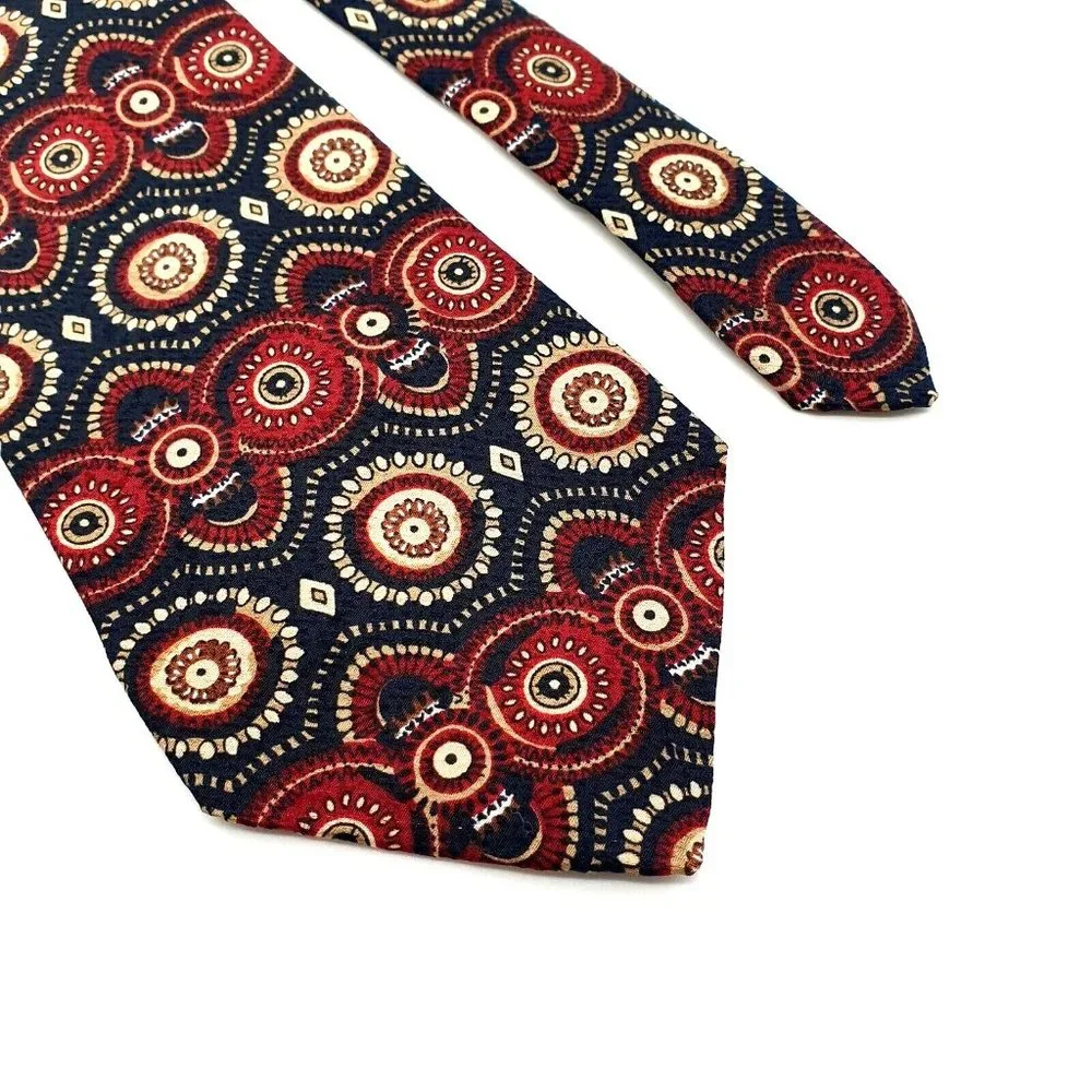 Unicef Mens Necktie African Ornament Inspired United Nations Childrens Fund Gift - Picture 2 of 8